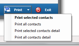 Printing from Free Address Book