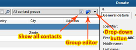 How to use contact groups